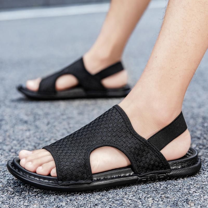 Summer New Men Sandals Fashion Comfortable Men Slippers Non-slip Outdoor Beach Shoes Lightweight Soft Men Walking Shoe Sandalias
