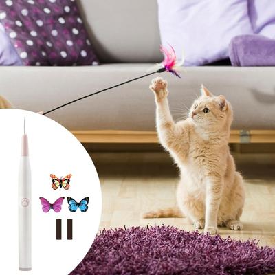 Cat Teaser Automatic Moving Game Play Rod for Exercise Indoor Cats