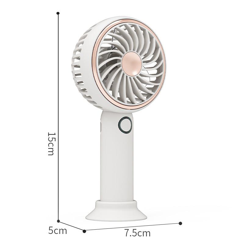 Simple and Elegant LED Small Fan, Handheld, USB Rechargeable, Long-lasting Power Supply for Office Desk, Super Long Battery Life