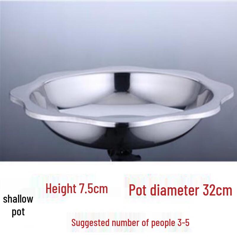 Stainless Steel Octagonal Shallow Serving Pot