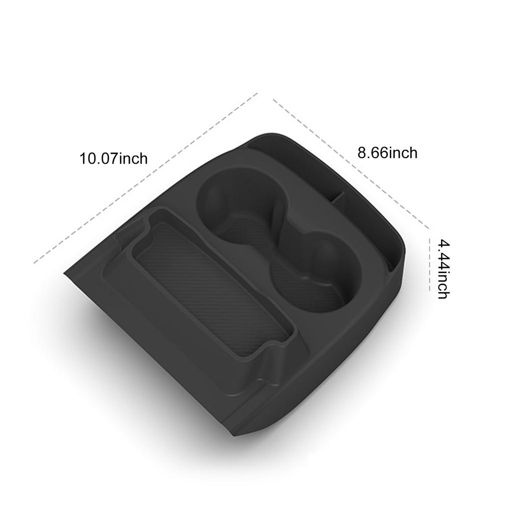 For Tesla Model Y Standard 2026 Center Console Silicone Cup Holder Kit Central Console Water Cup Holder Car Interior Accessories