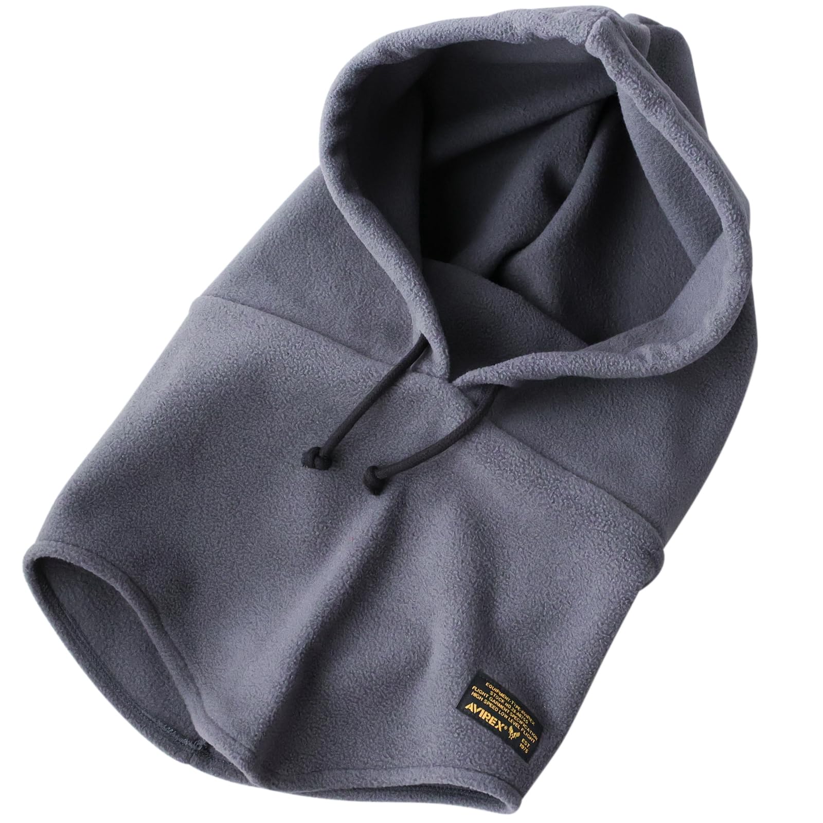 

AVIREX Флисовый капюшон с высоким воротом, вязаный, для холодной погоды, унисекс, угольный, грелка, грелка, шапка, шапка, мужская шапка, шарф, защита, балаклава,