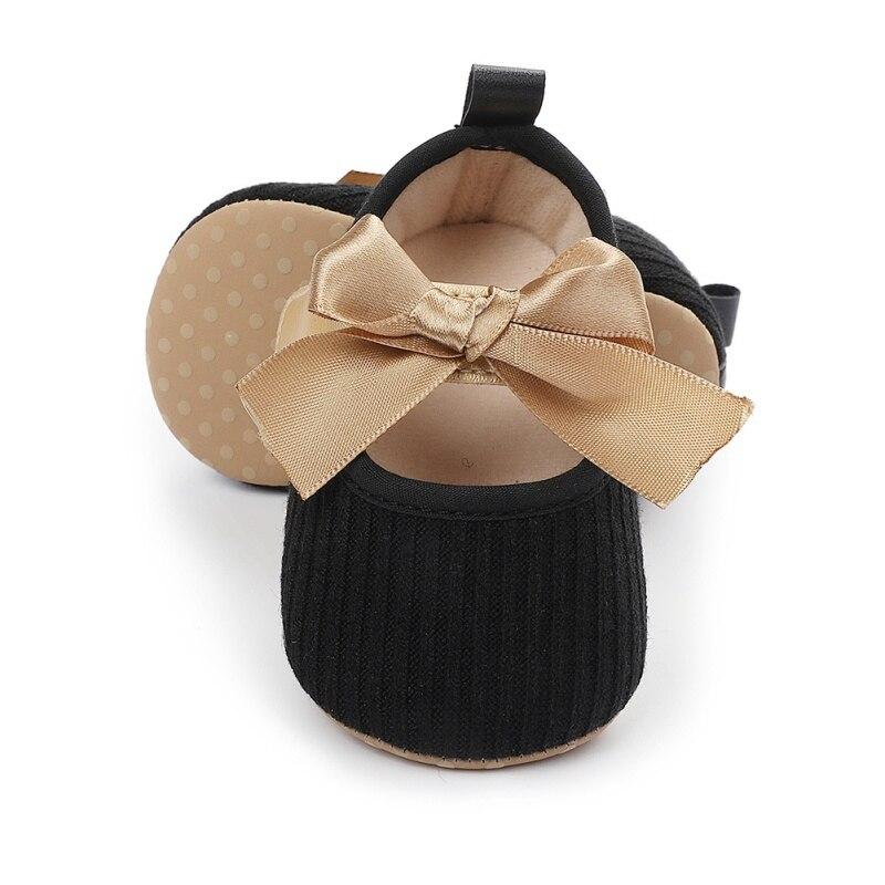 Fashion Baby Girl Bow First Walker Soft Soles Lovely Toddler Anti-Slip Princess Shoes
