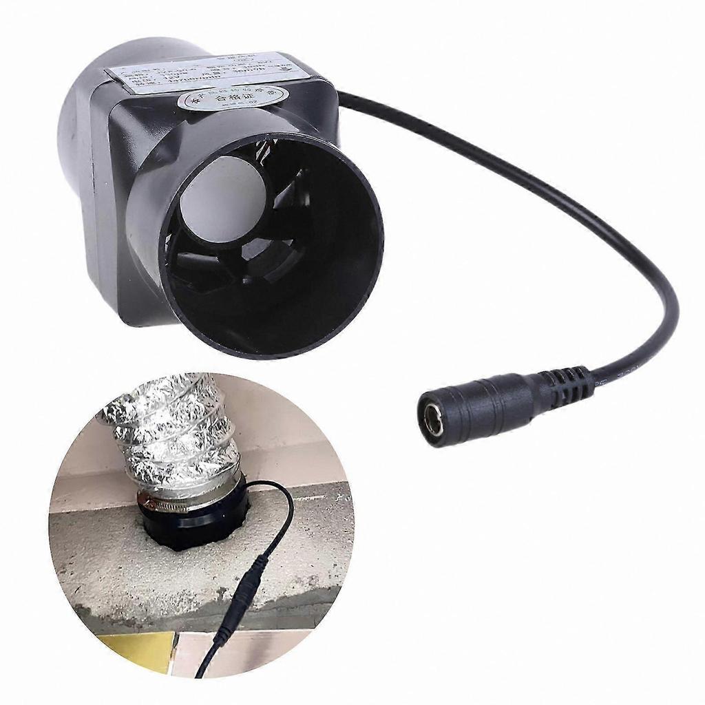 Leistungsstarker 12V 6W Inline-Rohrlüfter, 50mm Abluft-Booster für Werkstatt Keller Zelt