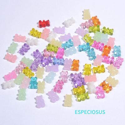 Mini Cuentas de Ositos de Gominola Color Gelatina para Pulseras DIY - Accesorios Hechos a Mano de Acrílico