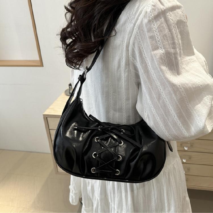 Shoulder Bag for Women Retro Pu Clutch Purses Slings Bag Handbag with Zipper Closure Evening Underarm Purse Saddles Bag