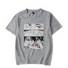 Japanese Anime Print Summer Clothes T-shirt Large Size Harajuku Short Sleeve Women's Men's Casual Cotton T-shirt Men's Tops