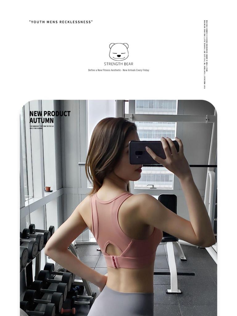 Women's High-Impact Sports Bra: Shockproof for Running, Yoga, Pilates, and Fitness