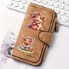 Women's Long Wallet with Scottish Highland Cow Pattern Multi-functional Portable Snap Button Coin Purse Fun Design Perfect for Birthday and Daily Use