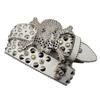 Unisex Y2K Crystal Rhinestone Skull Belt