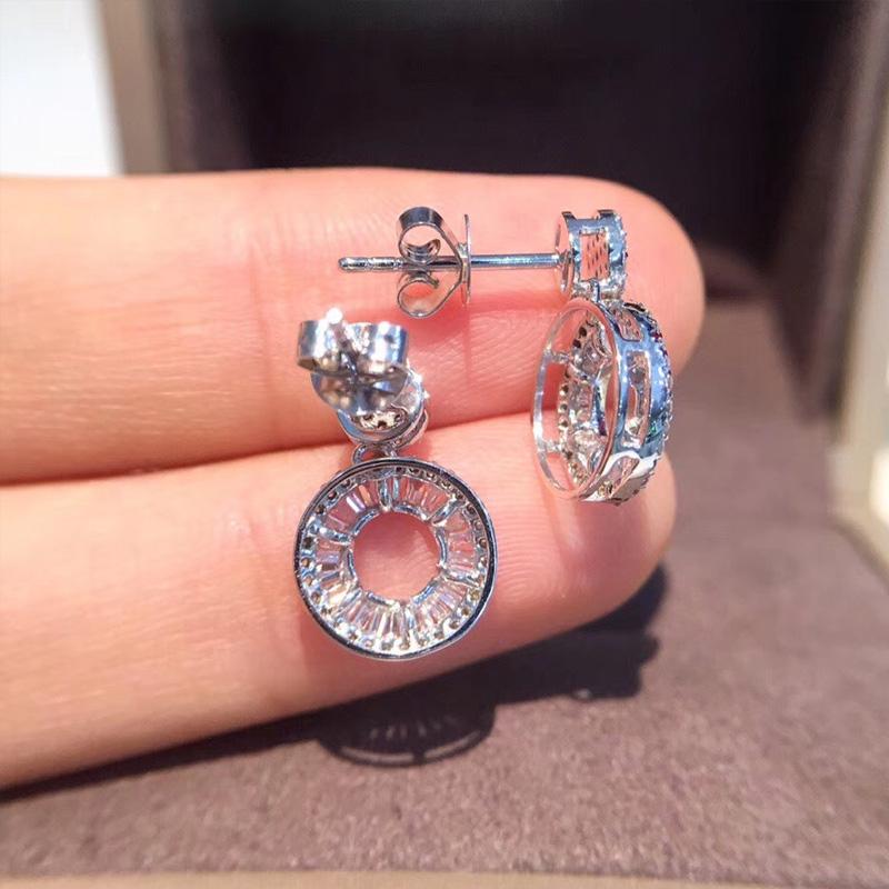 Huitan Brilliant Women's Drop Earrings with Cubic Zirconia Fashion Accessories for Wedding Party Modern Design Earrings Jewelry