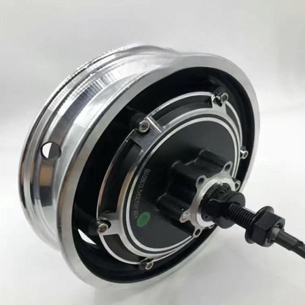 10" Electric Scooter Rear Wheel Hub Motor with Disc Brake, 36V/48V Motor & Driver for E-Scooters.