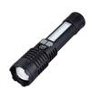 Multifunctional High-Brightness Rechargeable Outdoor Flashlight with COB Work Light and Long Battery Life