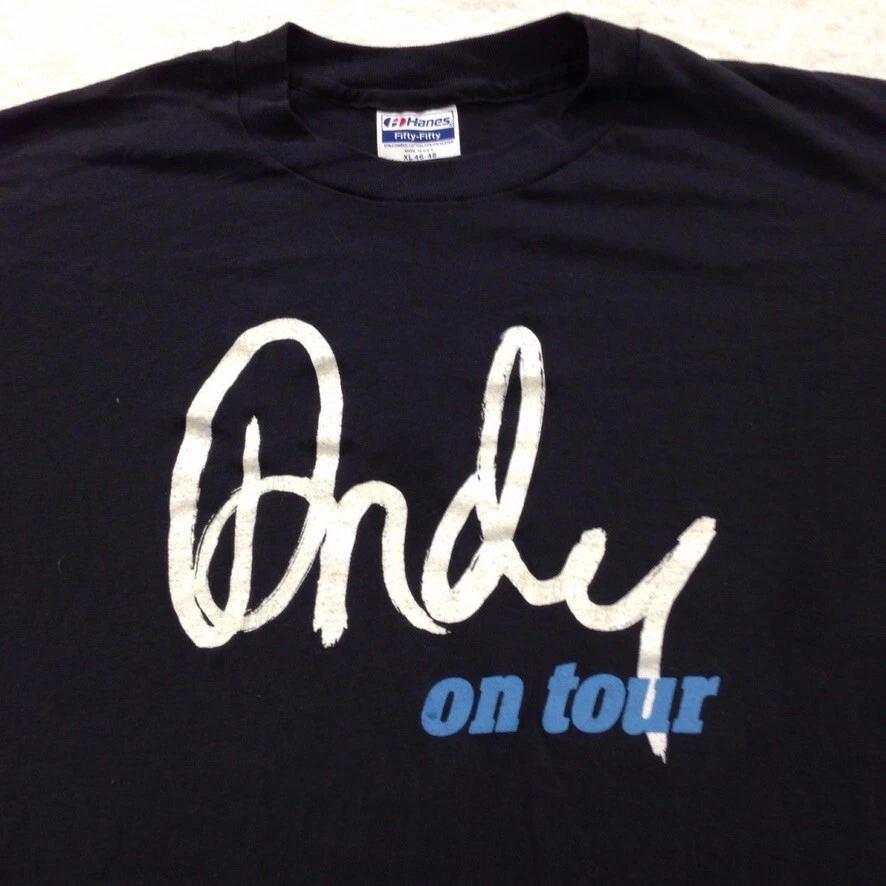 

vintage 80s ANDY WILLIAMS ON TOUR T-Shirt MEDIUM/LARGE single stitch 90s S