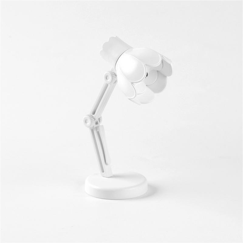 Tischleselampe 2023 Neue Schlafzimmerdekor Faltbare Buchbeleuchtung Mini-Nachtlampe Süßes warmes Licht Kreatives Blumenlicht