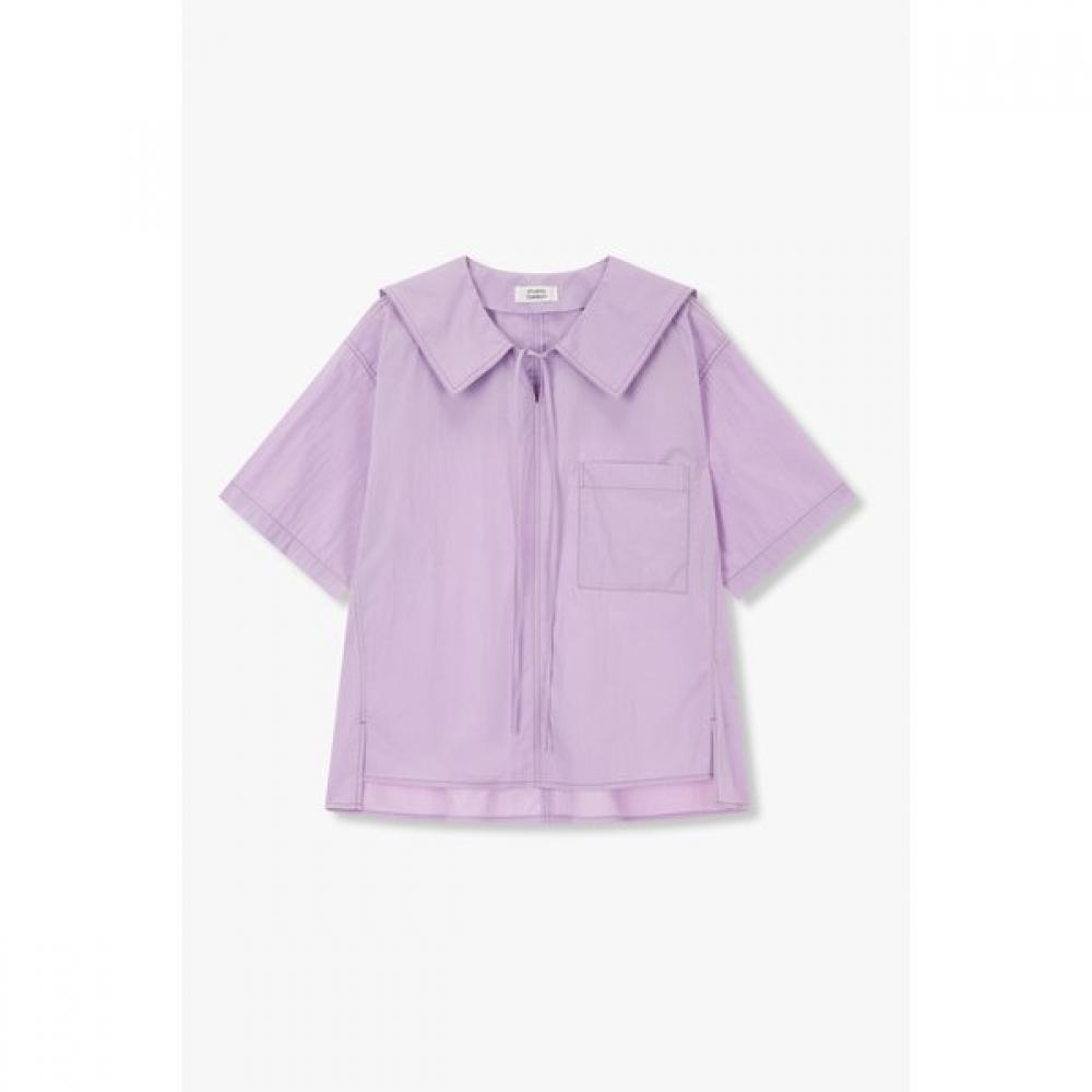 STUDIO TOMBOY Sailor Collar Short Sleeve Shirt  9175321988ar 