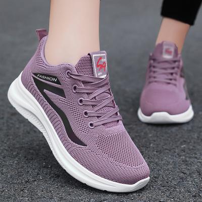 Spring Autumn Fashion Knitted Sneakers Women Comfortable Breathable Running Tennis Shoes Woman Lightweight Casual Sports Shoes