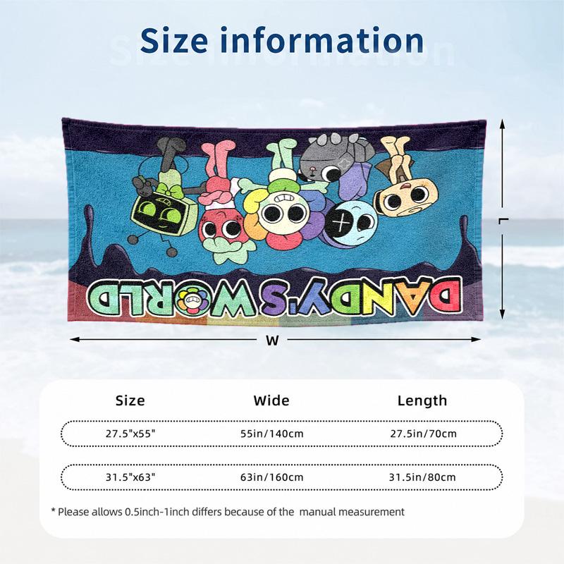 Dandys world Microfiber Beach Towel Quick Dry Sand Free Lightweight Beach Towels for Travel Swimming Camping