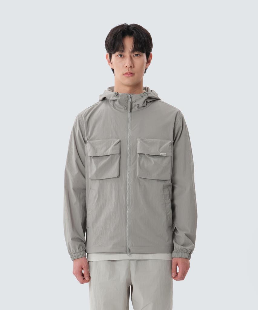 Snowpeak Apparel Root Out Pocket Windbreaker (S25Mmrwb60) Fog Gray