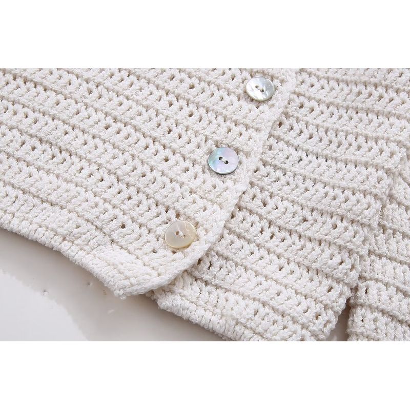 Kaslead New Arrival Women's Clothing Fashion Style Fashion Vacation Style Lapel Long Sleeves Knitting Tops 3991108