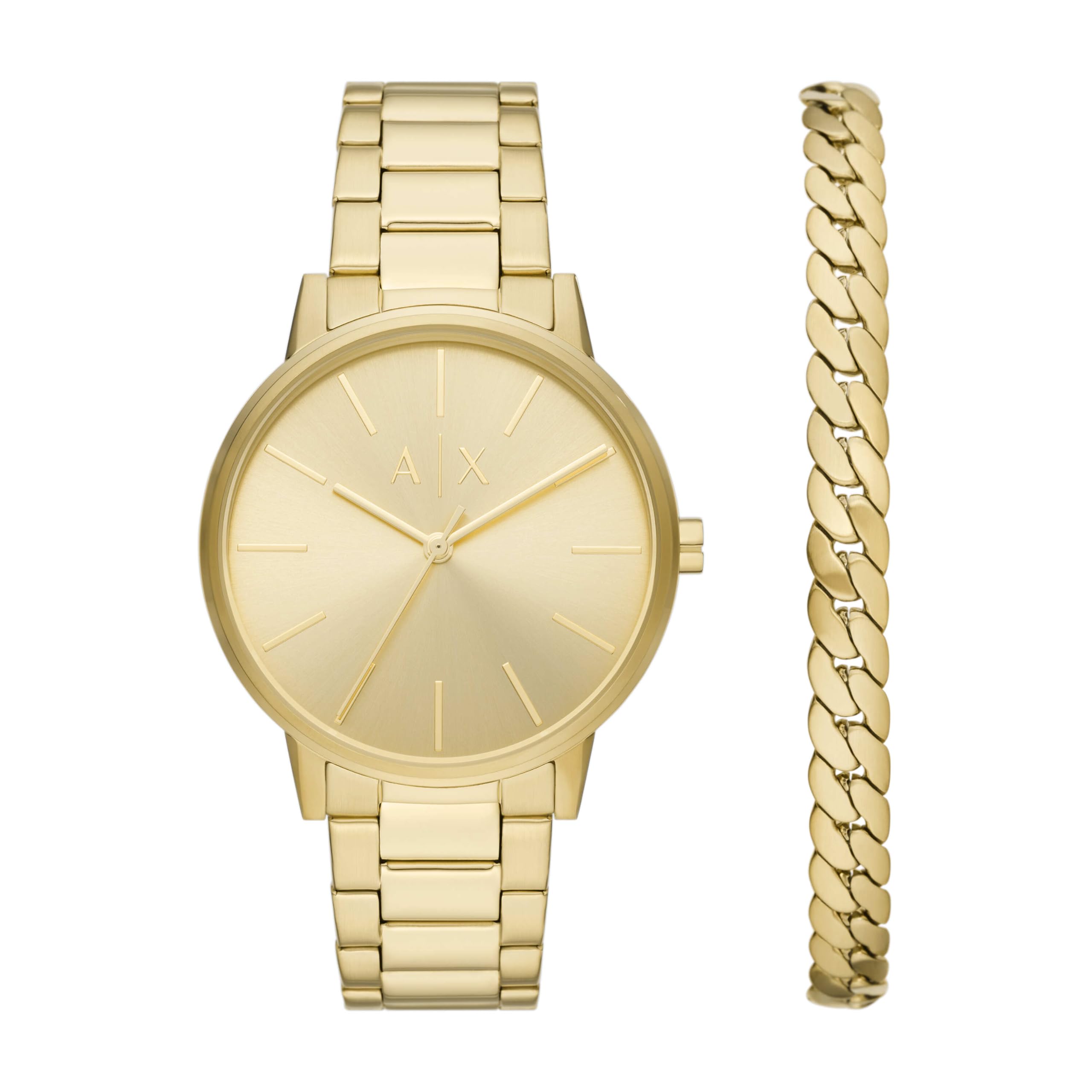 

Armani Watch NA AX7144SET Gold [AX Exchange] Men s золотий