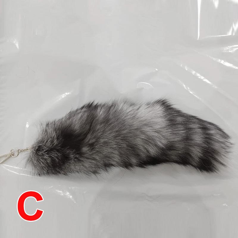 

Шарм Аксессуары для Сумки Милый Брелок Модный Пушистый Ювелирный Подарок Мех Лисьего Хвоста Брелок Длинная Подвеска 40см C