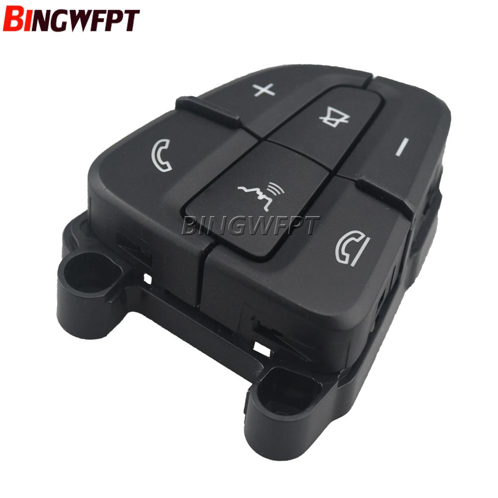 1pair Black/Moka Color Steering Wheel Control Switch Buttons For BENZ C GLC Class W205 W253 A0999050200 A0999050300
