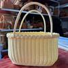 Hand-Woven Cotton Rope Picnic Basket