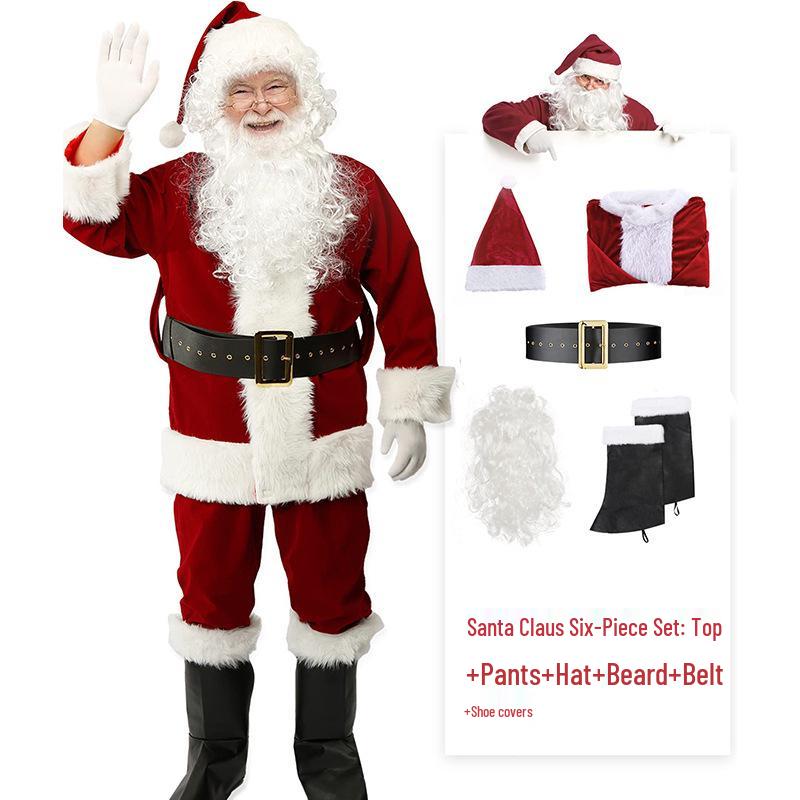 Santa Claus Christmas Costume for Carnival, Festival, Party, Stage, and Cosplay Performance