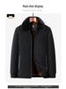 Men's Winter Wool Jacket - Thick, Velvet-Lined, Grandpa Style for Middle-Aged and Elderly