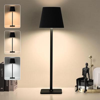 LED Desk Lamp Touch Sensor Cordless Table Lamp Rechargeable 3Color Bedside Creative Ambient Light Touch Lamps For Room Hotel Bar