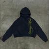Felpa con Cappuccio Oversize Y2K Stampa Lettere Donna Autunno Inverno Streetwear Vestibilità Larga Manica Lunga Felpa