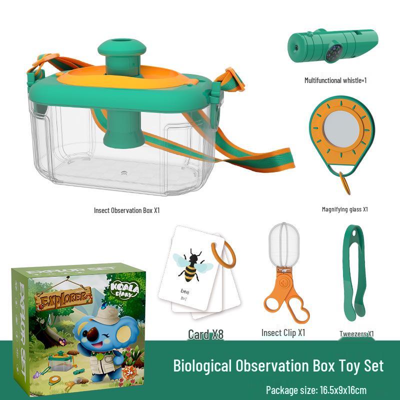 Science Experiment Kit: Insect Observation Box with Magnifying Glass & Animal Catcher