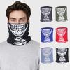 Men Women Cashmere Thickened Winter Neckerchief Halloween Party Skull Face Towel Windproof Neck Gaiter Cover Fashion Warm Scarf
