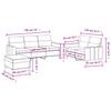 Vidaxl 3-Cz. Relaxation Set With Cushions, Light Grey, Fabric