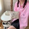 Japanese Floral Embroidery Portable Large Capacity Cosmetic Bag Street Fashion Canvas Lipstick Storage Bag