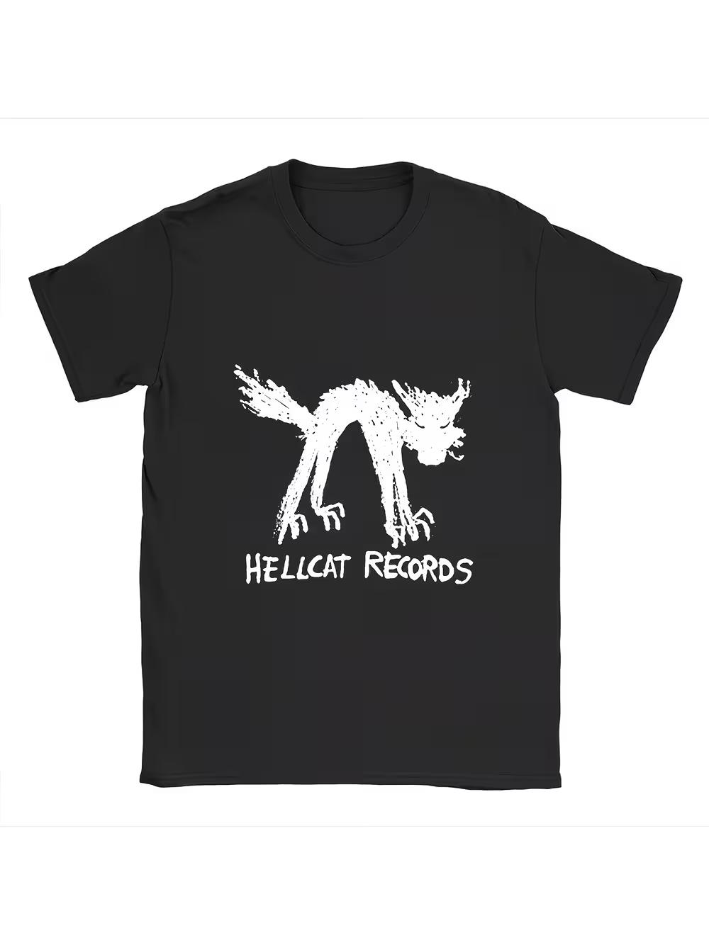 Hellcat Records Men s Graphic T-Shirt- Rock Music Tee with Hellcat Design XXXL