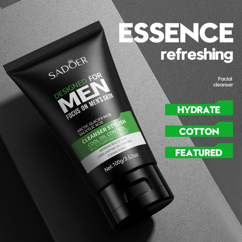 Cool Men's Multi-effect Facial Cleanser Men's Facial Cleanser