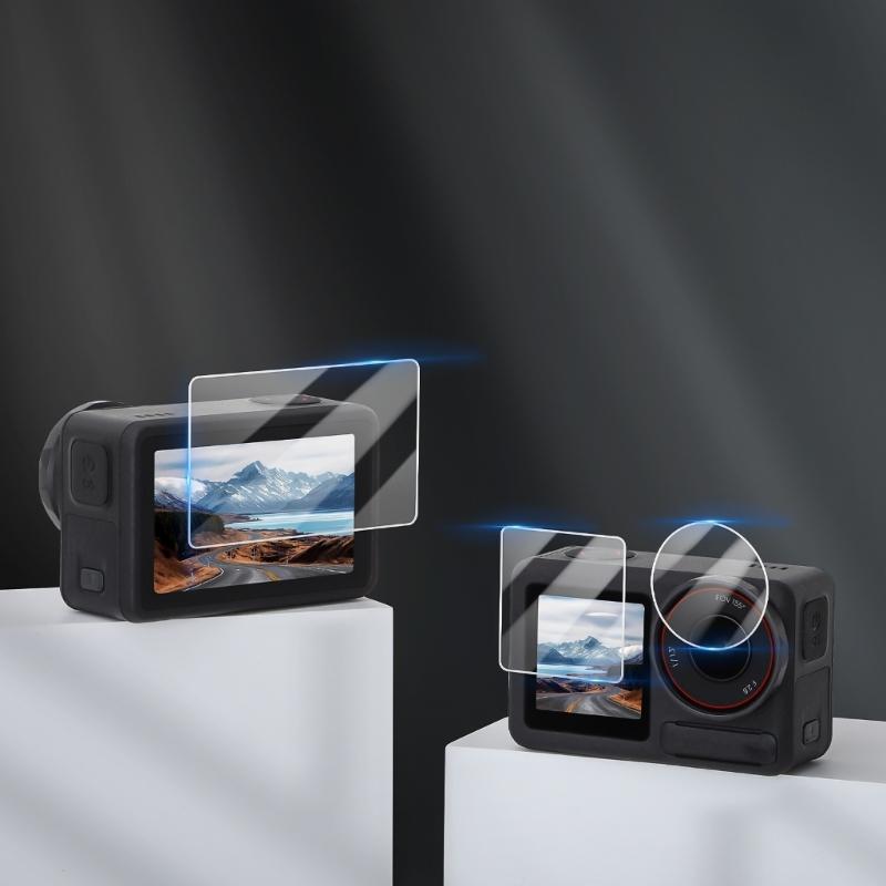 Camera Screen Lens Tempered Glass High Transparencys and AntiFingerprint for Action 5Pro Lens