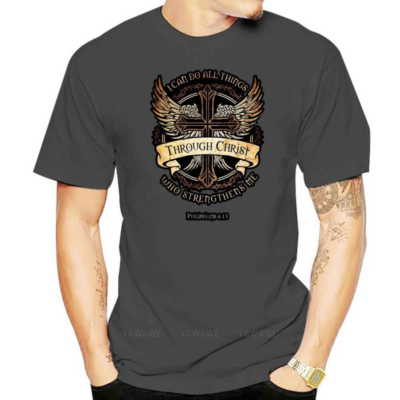 Brand man teeshirt Philippians 413 Christian Men T Shirt Summer Cotton Men Fashion Trends Leisure TShirt fashion mens tshirt