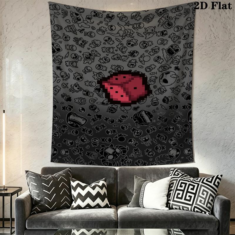The Binding of Isaac Wall Tapestry Aesthetic Wall Hanging Printed Fabric Blanket Decorative Tapestries for Bedroom Living Room Home Decor
