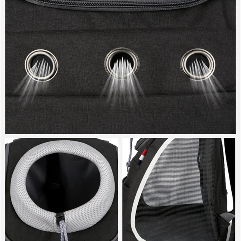 Double Shoulder Strong Pet Carrier Backpack Dog Cat Outdoor Travel Carrier Packbag Portable Pet Bag Mesh Backpack Head for Dog