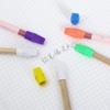 20/50PCS Chisel Shape Pencil Nib Protective Cap 2-in-1 Pen Top Protector Erasers  Students Gift