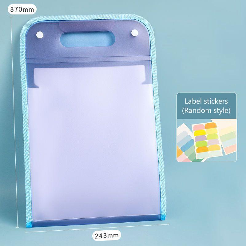 13 Pocket File Folders Portable A4 Letter Size Macaron Color Accordian Document Organizer For Classroom Office Home Storage