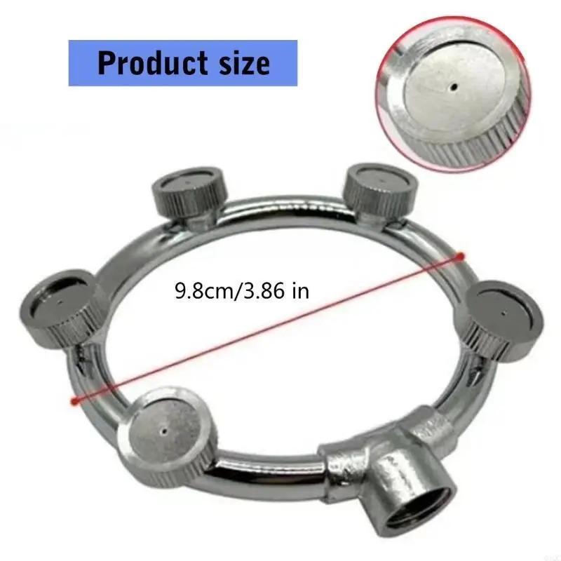 

Circular Atomizing Nozzle For Efficient Watering Stainless Steel For Home And Office Use Indoor Cooling Humidity Control 5 heads