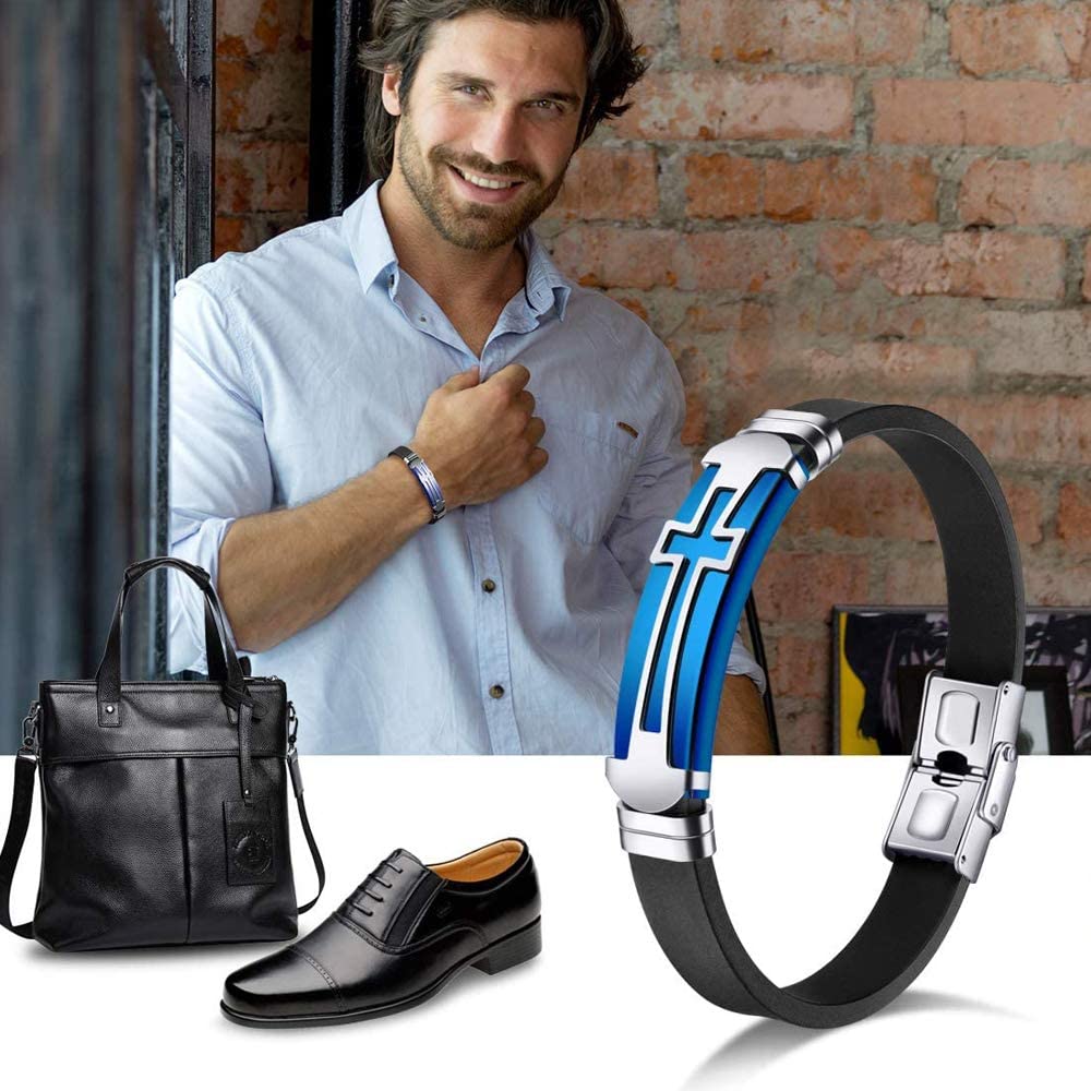 MEGIR Men's Sports Watch, Fashion Chronograph, Waterproof Quartz Movement, Casual Date Wristwatch with Silicone Strap, Blue Yellow, 2021.