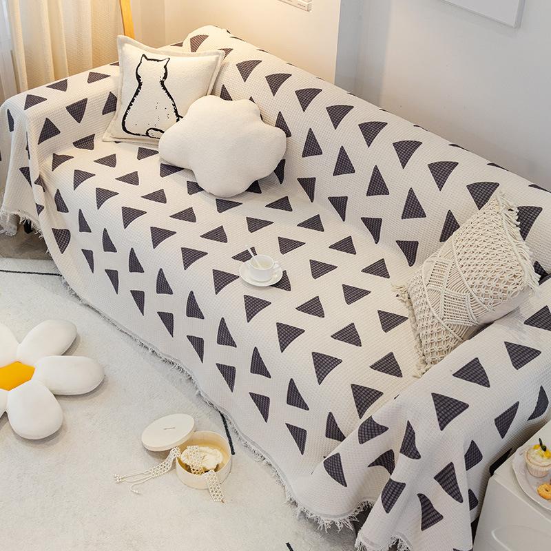 Sofa Cover Cloth Four Seasons Universal Anti-Scratching Living Room Sofa Cover Cover Cloth Simple Modern Universal Cover Blanket