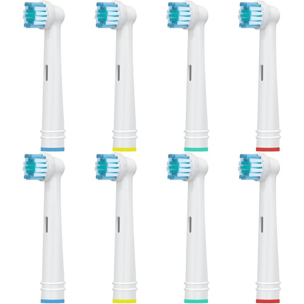 8Pcs Replacement Brush Heads for Electric Toothbrush Deep Clean Soft Bristles Heads for Home Use