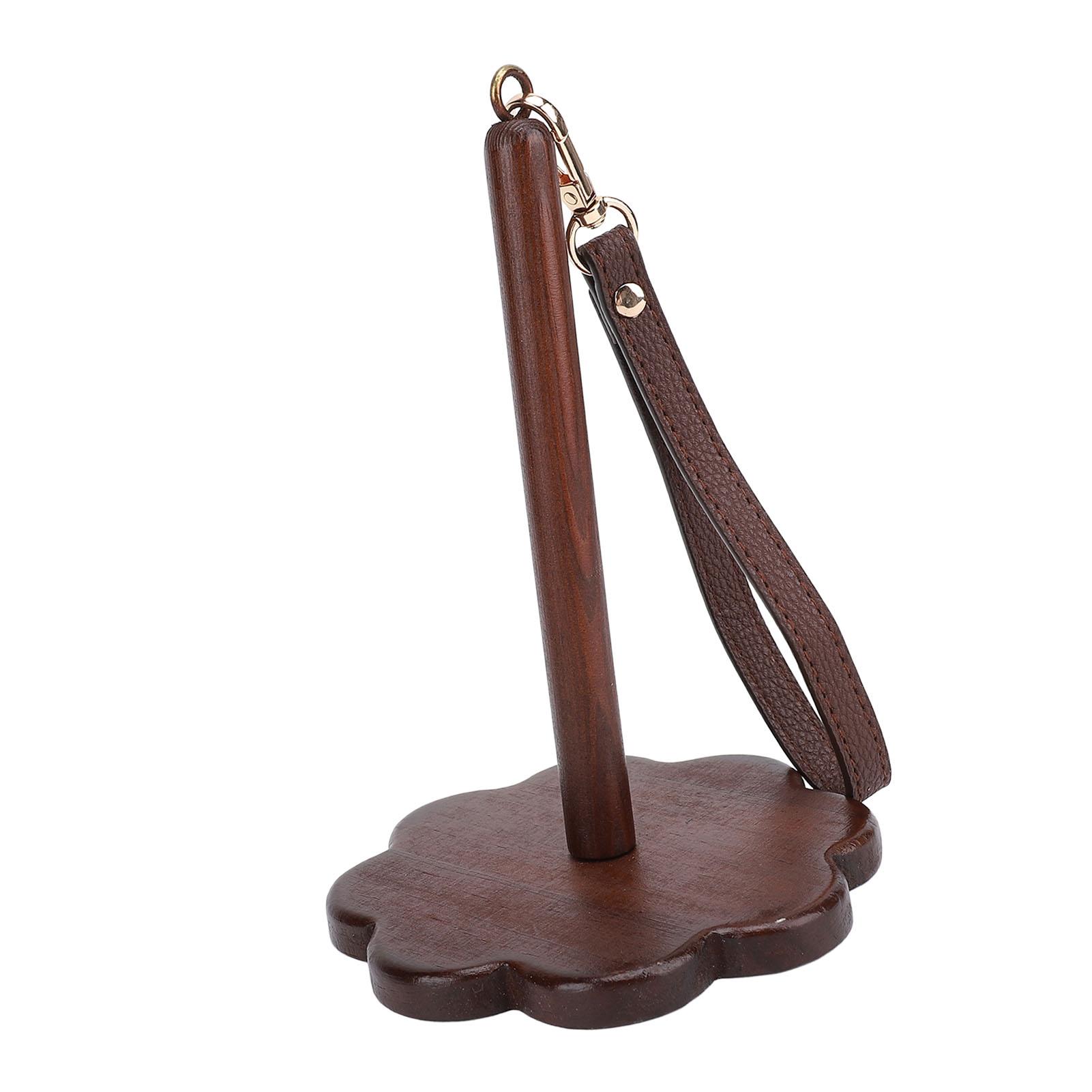 

Держатель пряжи на запястье Портативный Спиннер из орехового дерева Легкий Компактный Органайзер для вязания крючком и спицами