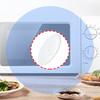 Microwave Glass Turntable Plate Y Shape Base 24.5cm Heat Resistant Replacement Tray Suitable for Optimal Stability